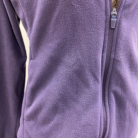 OLD Navy plum micro fleece zip front jacket - Picture 4 of 8